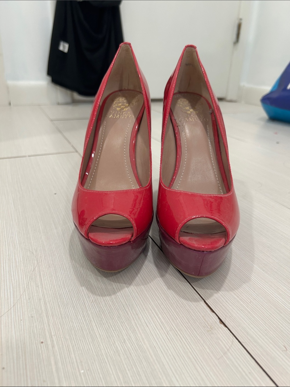 Vince Camuto pink and purple core wedges size 7 1/2
